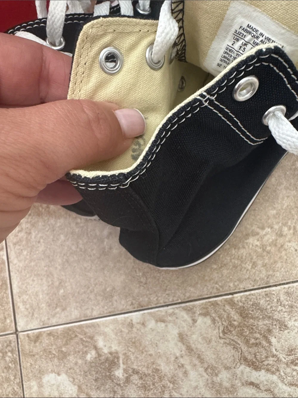 Converse Kids Black & White High Top Sneakers